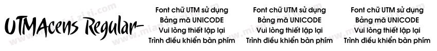 UTMAcens Regular字体转换